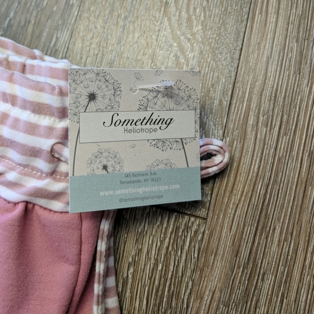 Mauve pink stripe jogger pants - Picture 2 of 4